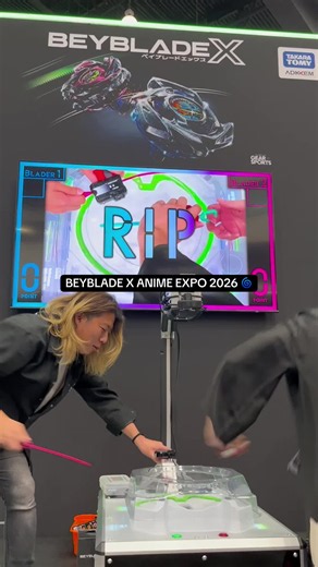 The battle energy in LA was ELECTRIC ⚡ Thank you to everyone who stopped by our booth and made Anime Expo such an amazing weekend. 💙 Drop your favourite memory below! 👇 #BEYBLADE #BEYBLADEX #laanimeexpo #animeexpo2026 #battles
