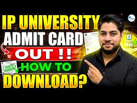 BIGGEST UPDATE - IP University Admit Card out !! How to Download IPU CET 2026