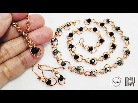 Simple chain link to create bracelets, pendants or earrings | DIY jewelry at home 1141