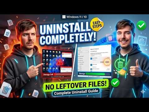 How to Uninstall Programs Completely | Windows 11/10 Easy Steps