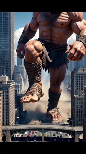 The Giant Destroyer: Colossal Giant Destroying the City – Amazing Cartoon Scenes