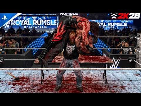 WWE 2K26 -Undertaker vs Kane: Special Guest Referee Brock Lesnar at Royal Rumble | PS5™ Pro [4K HDR]