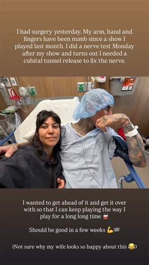 Travis Barker Reveals Reason for Surgery After Sharing Hospital Photo With Wife Kourtney Kardashian