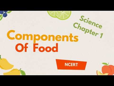 Components Of Food | Class 6 | NCERT | Ch-1