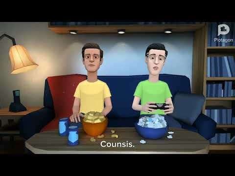 Caillou watches Gayloo get counted
