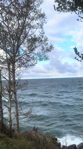 Some big waves on Lake Superior today