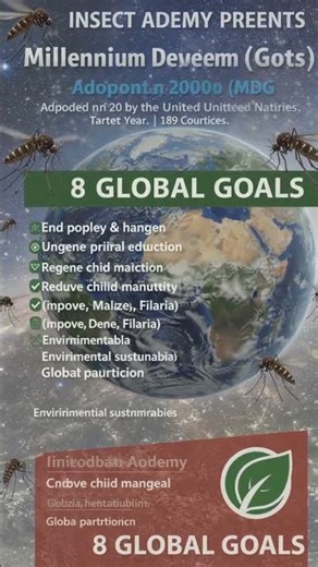 Millennium Development Goals (MDGs) | Insect Academy Awareness 🦟