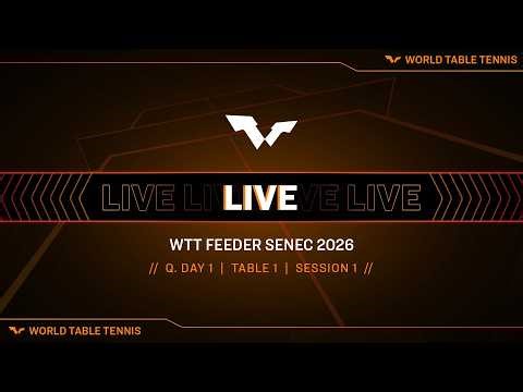 LIVE! | T1 | Q Day 1 | WTT Feeder Senec 2026 | Session 1