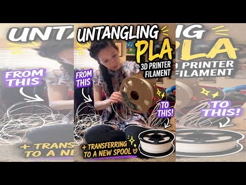 I SAVED This Tangled PLA Filament Spool! 🧵✨ | Transferring to a New Spool