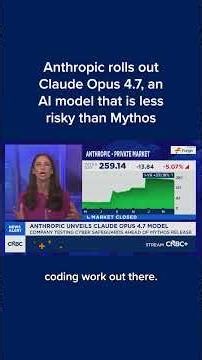 Anthropic rolls out Claude Opus 4.7, an AI model that is less risky than Mythos