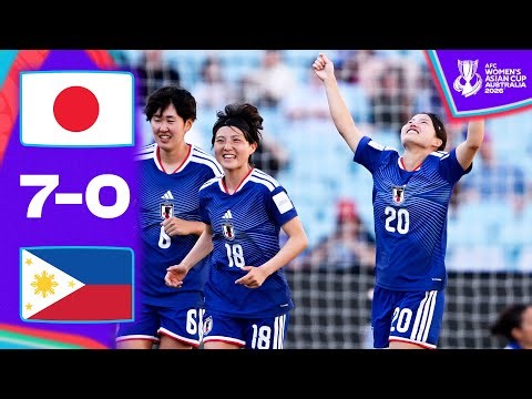 CLINICAL JAPAN breeze past Philippines! | Japan - Philippines | Highlights | AFC Women's Asian Cup™