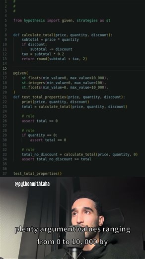 Software testing using hypothesis in python #python #programming #coding #pythonprogramming