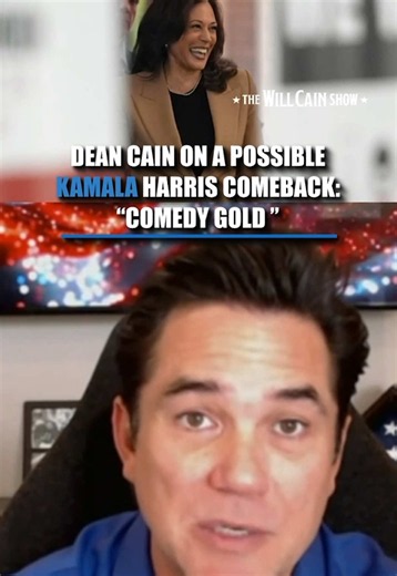 DEAN CAIN ON A POSSIBLE KAMALA HARRIS COMEBACK: “COMEDY GOLD” 🤣 Dean Cain jokes that plenty of people may be hoping Harris runs again, but perhaps not for the reason she thinks. “I think a lot of people are hoping she does run because she provides comedy gold.” #kamala #harris #comeback #california #presidential