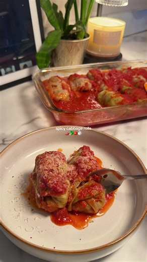 Spicy Stuffed Cabbage Rolls Recipe