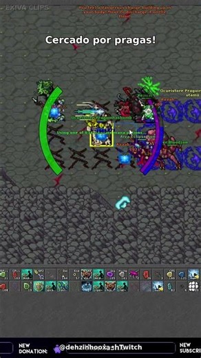 Dehzinhoox cercado por pragas em Tibia! Como ele escapou?
