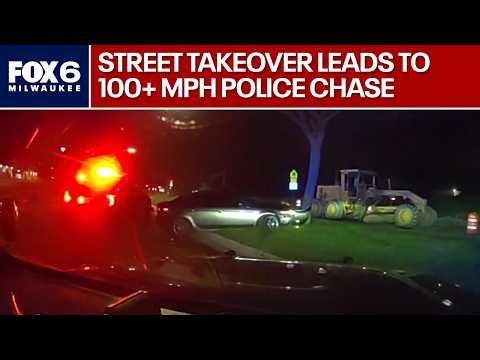 Glendale street takeover police chase, Illinois man charged | FOX6 News Milwaukee