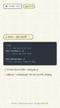 Học Java từ số 0 — Ngày 27/99: Math, Random & BigDecimal #java #hocjava #99ngayjava #shorts