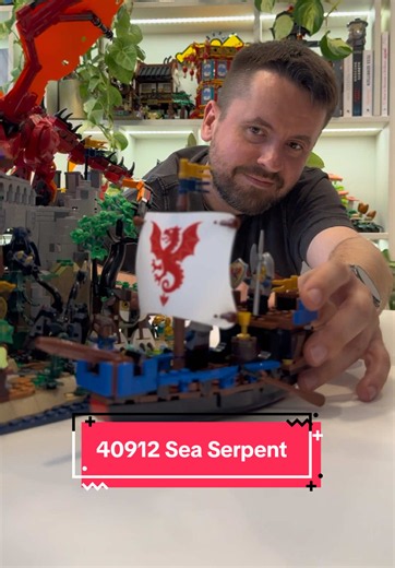 New version of the legendary Sea Serpent! Set was provided by LEGO for the review | Sponsored LEGO Ideas set #40912 Sea Serpent was a GWP between July 7th and July 12th, 2026. It consists of 241 pieces. What I like: - Cool rerelease of legendary set from my childhood! - It’s good that the sail is made of material, not built - As a gift with purchase it’s a great addition to castle collection What I don’t like: - I see no cons here. #Lego #rlfm #legocastle #seaserpent
