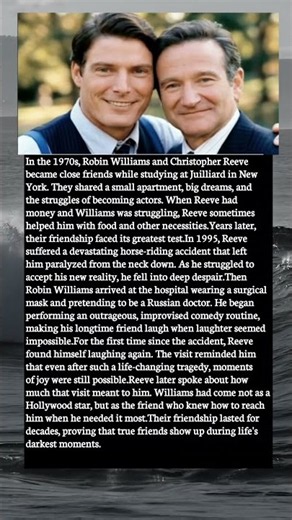 Robin Williams Made His Best Friend Laugh When He Needed It Most ❤️😭 #Shorts