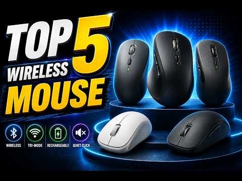 TOP 5 BEST WIRELESS MOUSE 🖱️ Bluetooth, Gaming & More!