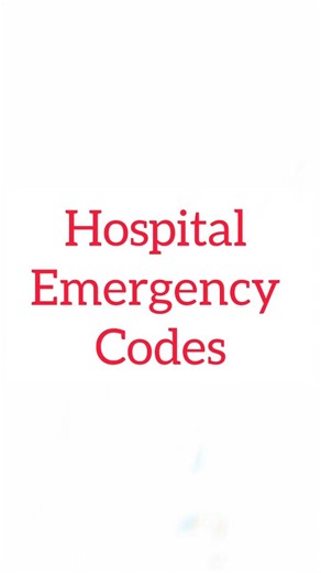 Hospital Emergency Codes 🚨 | Code Blue, Red, Yellow Explained | Nursing Shorts #shorts #nursing