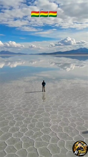 Salar de Uyuni Bolivia 🇧🇴 | The World's Largest Natural Mirror! ✨ #Bolivia #Travel