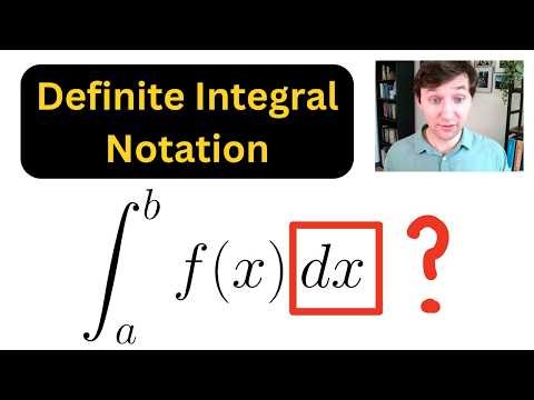 Definite Integral Notation