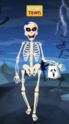 Skeleton Finger Family #shorts #spooky #skeleton #halloween