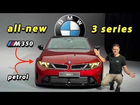 all-new BMW M350 6-cyl REVEAL - 2027 BMW 3 Series petrol (ICE) vs BMW i3 (EV) comparison