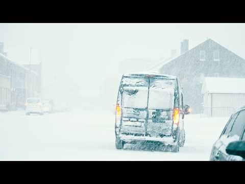 MASSIVE SNOW STORM Hits Arctic Island Fishing Village // Surviving Blizzard Winter Van Life Camping