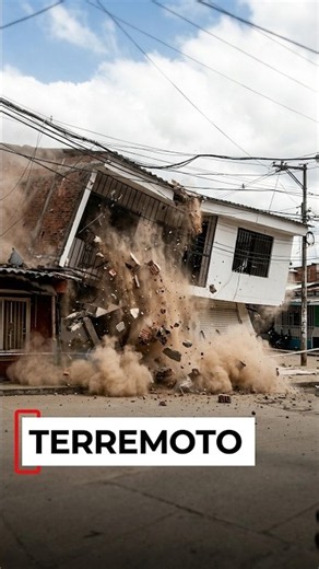 Terremoto destruye casa en Colombiab