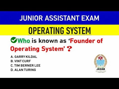 OPERATING SYSTEM For JKSSB JUNIOR ASSISTANT EXAM 2026 || Types and Functions | JKSSB 