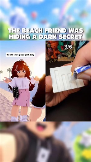The beach friend was hiding dark secret #roblox #robloxedit
