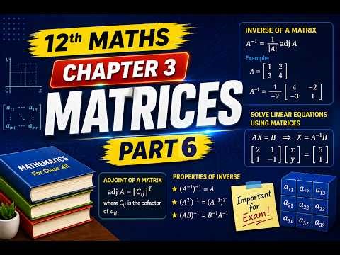 Kerala State 12th maths - Chapter 3- Matrices - Part 6