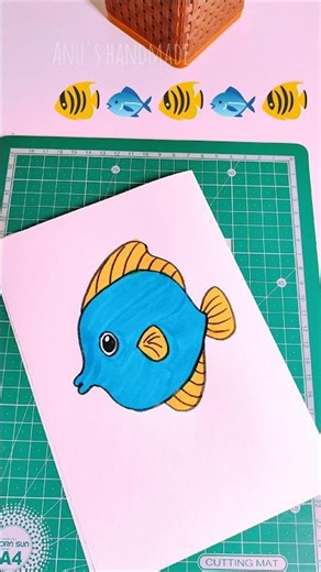 easy kids drawing fish 🐟#shorts #art #drawing #ytshorts #artclass #ytshorts#viralshort #drawing4kids