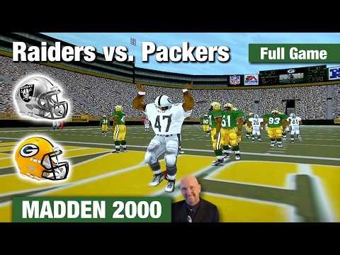 Madden NFL 2000 Raiders vs. Packers (Full Game)