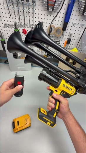 Boss Horn - 150DB Portable Train Horn for Dewalt Battery