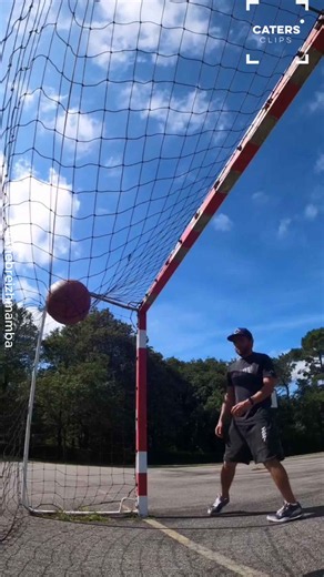 Basketball Player Makes Impossible Shots From Unusual Angles