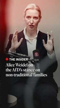 Alice Weidel on the AfD’s stance on non-traditional families | The Economist