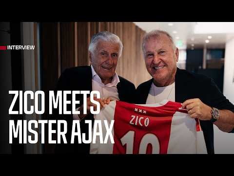 Brazilian legend ZICO visiting AJAX! | Meeting Cruijff, Mister Ajax Sjaak Swart & Míchel Sánchez! 🇧🇷