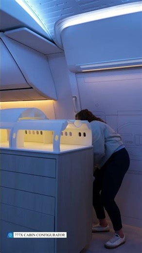 See inside the Boeing 777X at AIX 2026! Experience the future of airplane cabin interiors. #AIX2026