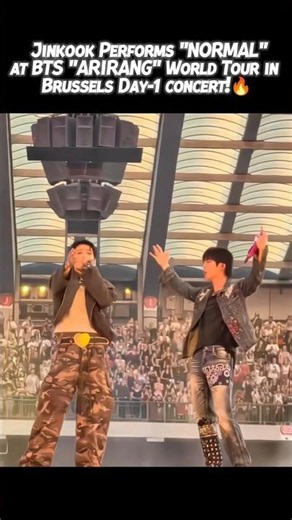 Jinkook Performs "NORMAL" at BTS "ARIRANG" Brussels Day 1 🔥💜