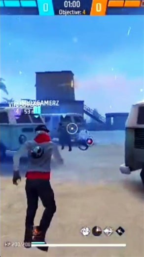 1vs4 destroyed in second 😤M500🥱 #ironicff #shorts #freefireshorts