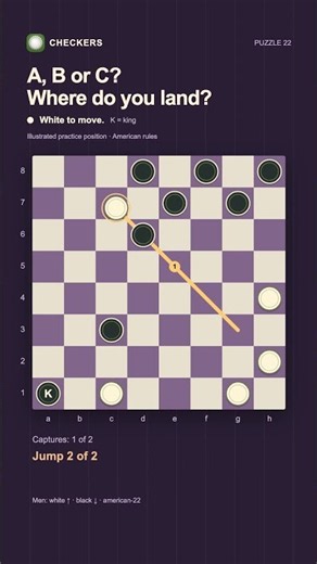A, B or C? Where do you land? | Checkers #22