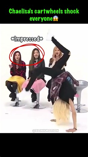 Chaelisa's cartwheels shock everyone🥰 #rosé #lisa #shorts