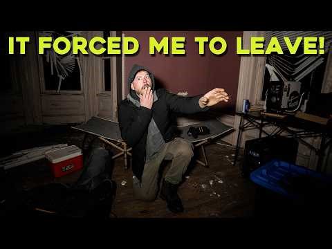 (IT SENT ME TO THE HOSPITAL!) I WAS FORCED TO LEAVE MY HAUNTED FARM HOUSE WHILE CAMPING ALONE