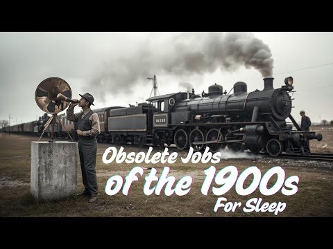 100 Facts About Obsolete Jobs of the 1900s | Sleepy History (2+ Hours)