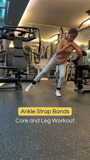 Workout ideas with Ankle Strap Resistance Band #gym #fitness #workout #fyp #relatable #gluteworkout