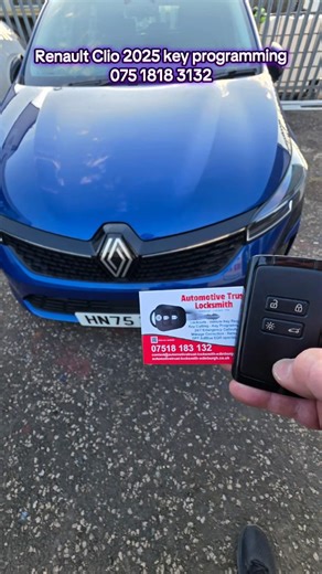 Renault Clio 2025 key programming. 075 1818 3132. Covering Central Scotland