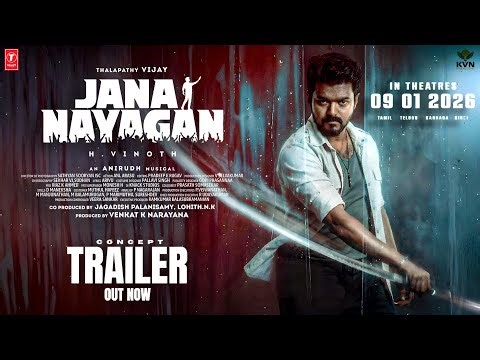 Jana Nayagan | Trailer (Hindi) Concept| Thalapathy Vijay | H Vinoth | Anirudh | Pooja Hegde | KVN